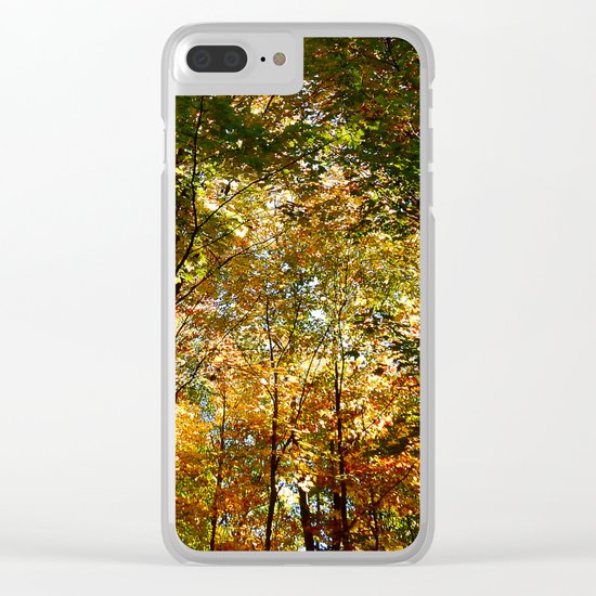 Through the Trees in October Clear iPhone Case