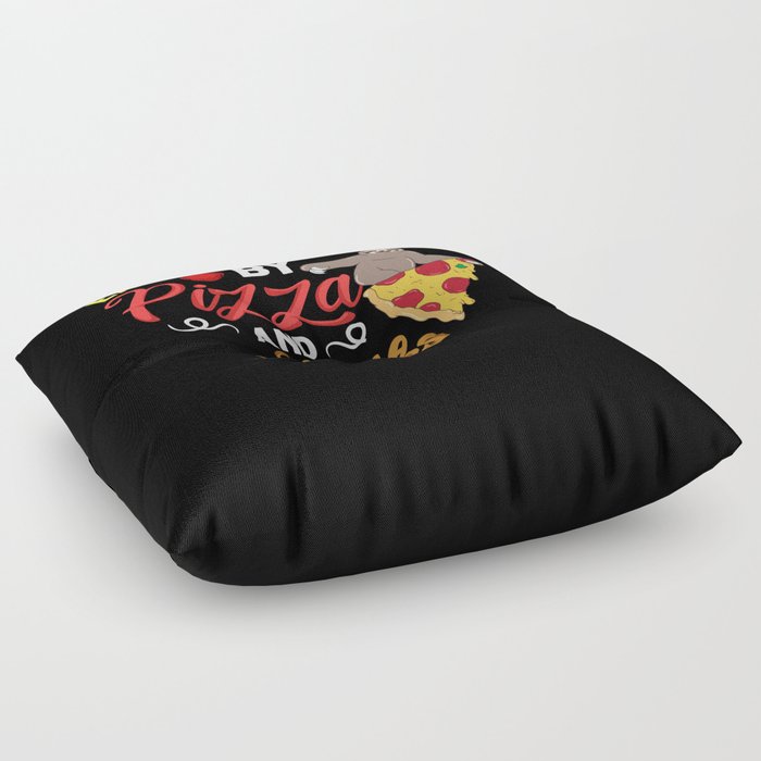 Sloth Eating Pizza Delivery Pizzeria Italian Floor Pillow