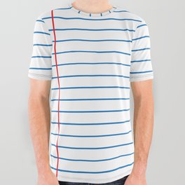 Lined Paper All Over Graphic Tee