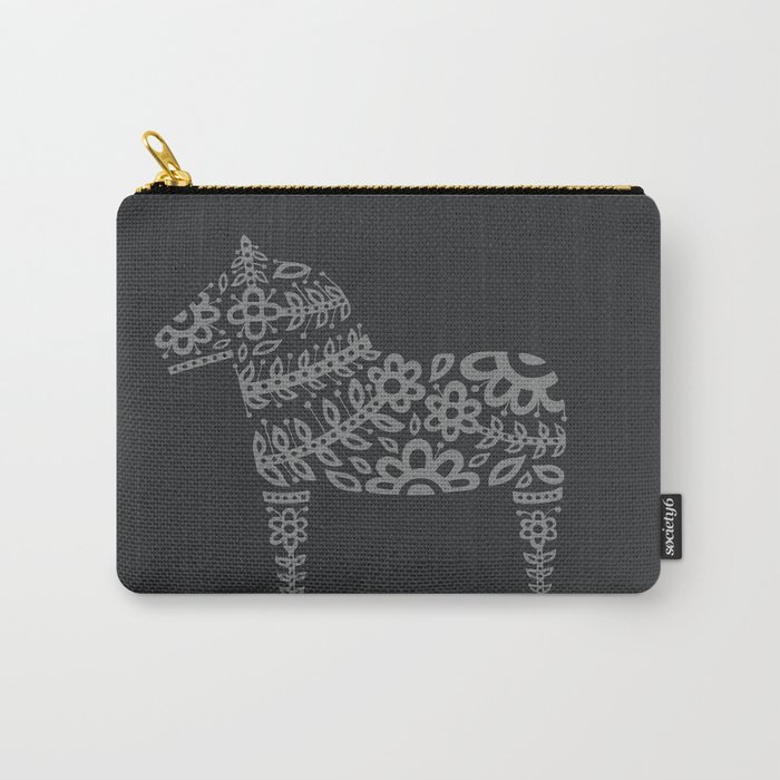 Black Dala Horse Carry-All Pouch
