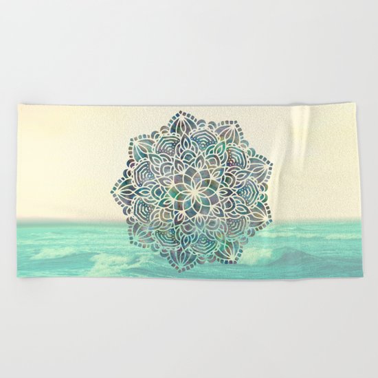 Mandala Mermaid Oceana Beach Towel