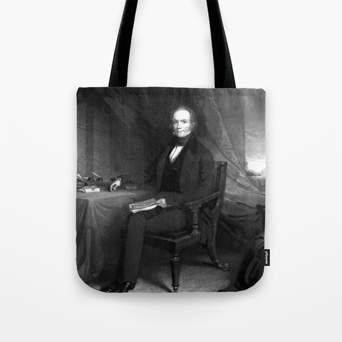 Henry Clay Seated At His Desk Engraving  Tote Bag