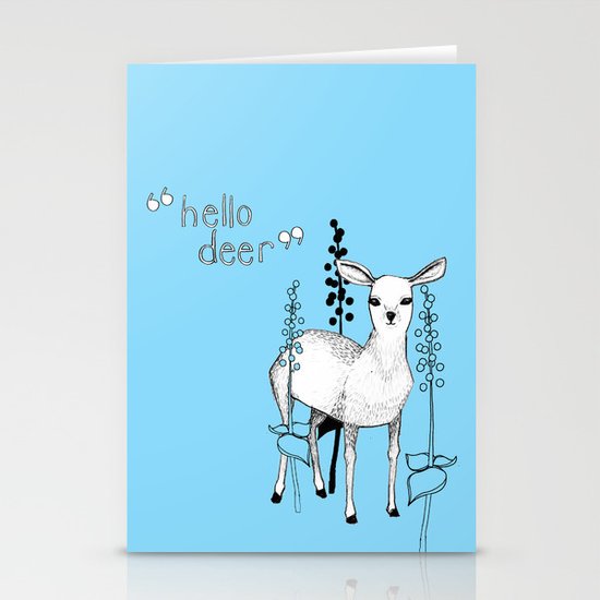 hello deer! Stationery Cards