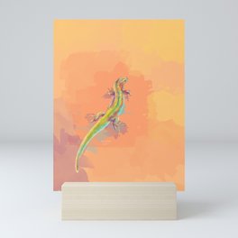 Desert Colors - Lizard Illustration Mini Art Print