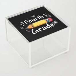 Fourth Grade Pencil Acrylic Box