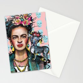 Frida + Perrito Stationery Card