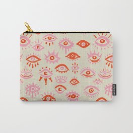 Mystic Eyes – Pink & Red Carry-All Pouch