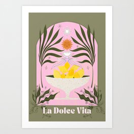 Mediterranean Lemons - La Dolce Vita Art Print