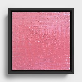 Chew Pink Bubble Gum  Framed Canvas
