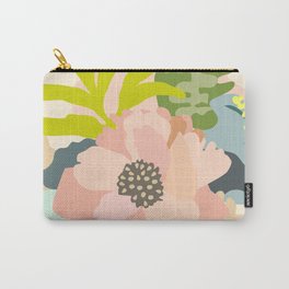 Peach Peony in the garden  Carry-All Pouch