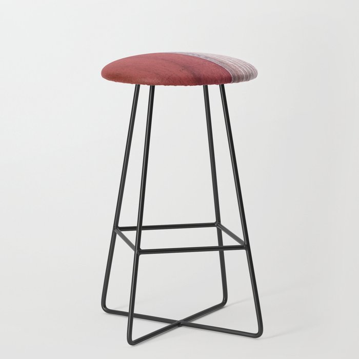muted red soft enzyme wash fabric look Bar Stool