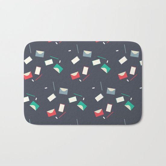Stationery pattern Bath Mat