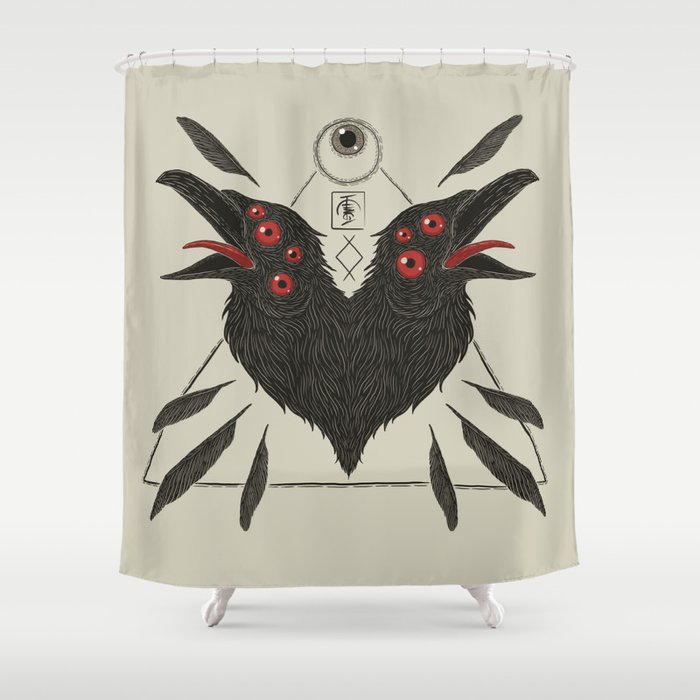 Corvus Corax Shower Curtain