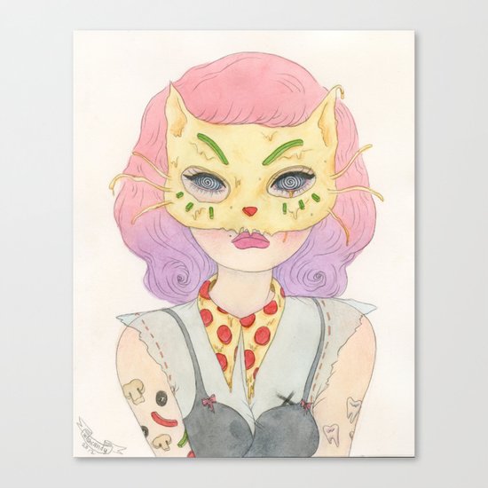 Pizza Whipped Canvas Print