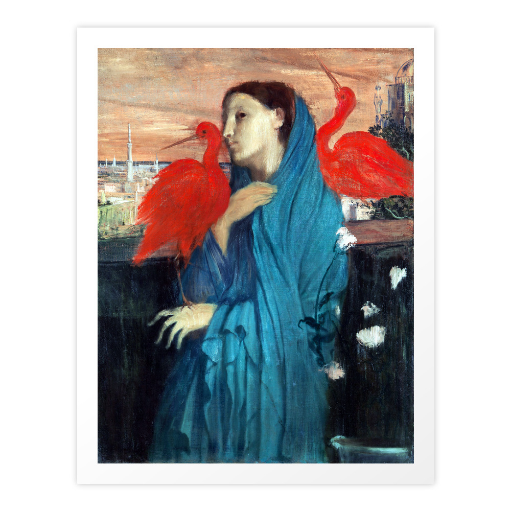 Edgar Degas Young Woman With Ibis Art Print by pdpress