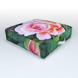 Heritage Rose Buds Outdoor Floor Cushion