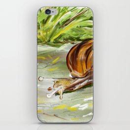 Snail Drawing iPhone Skin