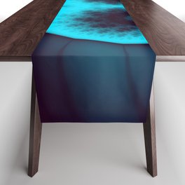 Scary Blue Face Table Runner