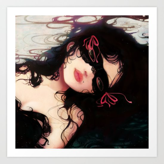 Le masque Art Print