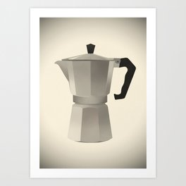 Classic Bialetti Coffee Maker Art Print