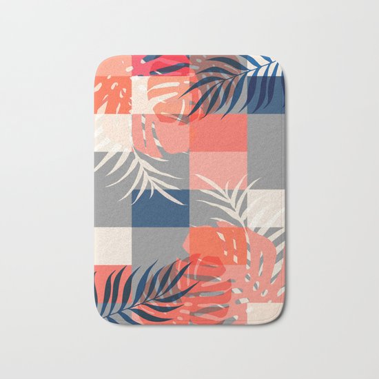 Tropical Puzzle #society6 #decor #buyart Bath Mat