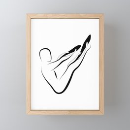 Pilates pose Framed Mini Art Print