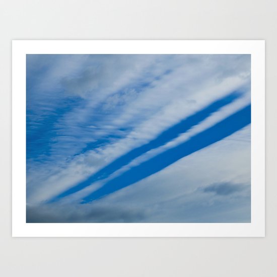 Cloud Tracks Art Print