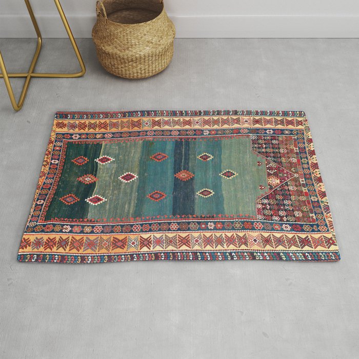 Sivas Antique Turkish Niche Kilim Print Rug by Vicky Brago