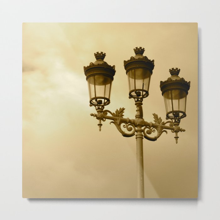 Between Me You and the Lamppost Metal Print