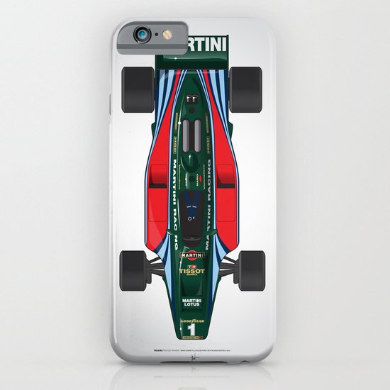 Outline Series N.º2, Mario Andretti, Lotus 80-Ford 1980 iPhone & iPod Case