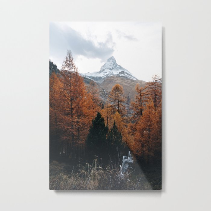 Autumn Colors by the Matterhorn Metal Print