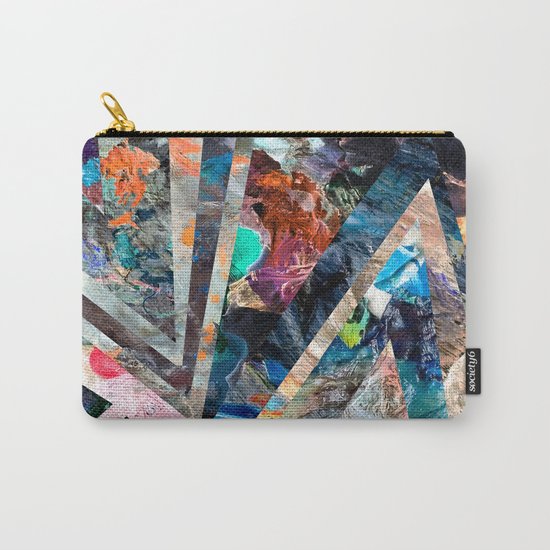 Triangle Forest Abstract Rainbow Carry-All Pouch