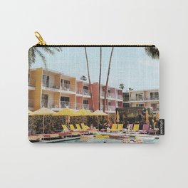 Palm Springs Hotel Carry-All Pouch | Springs, Travel, Motel, California, Pool, Interior, Palms, Palmsprings, Midcentury, Retro 