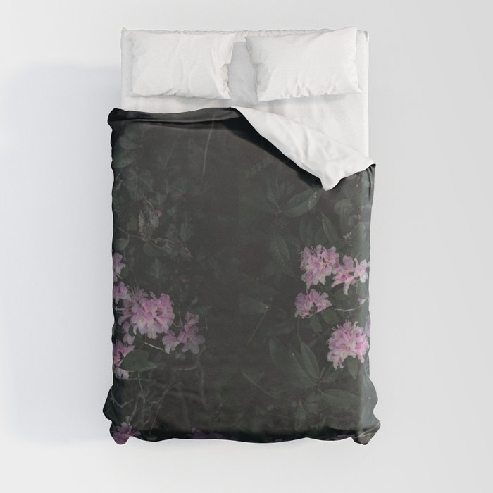 Dusty Pink Flowers Duvet Cover