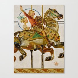 Carnival horse Canvas Print