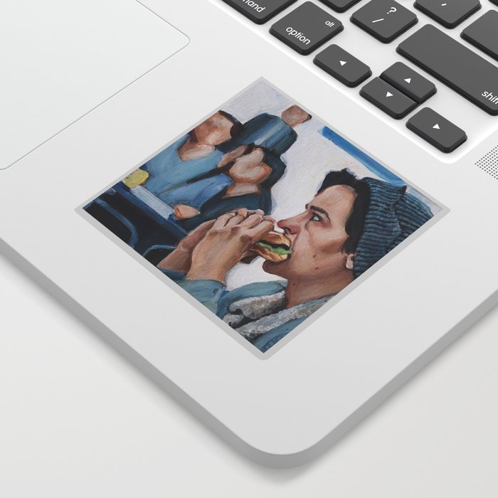 Jughead Jones Eats A Burger Riverdale Sticker By Heatherbuchanan Society6