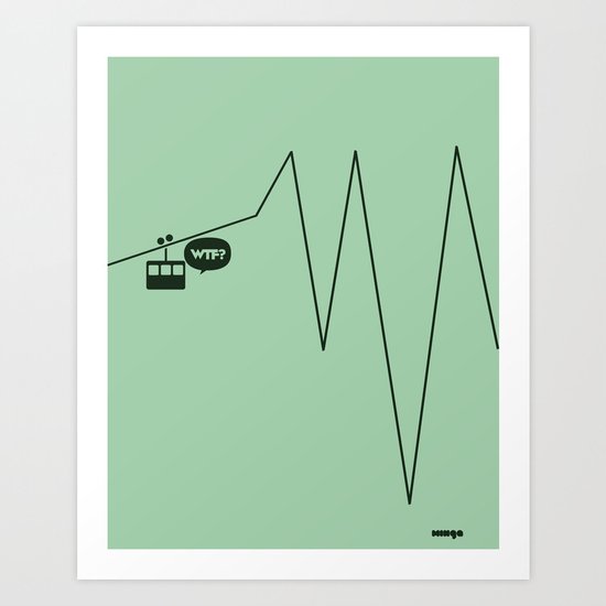 WTF? Riel! Art Print