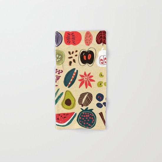Fruit and Spice Rack Hand & Bath Towel