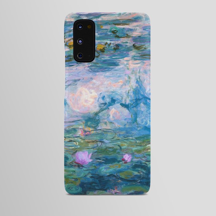 Water Lilies Monet Teal Android Case