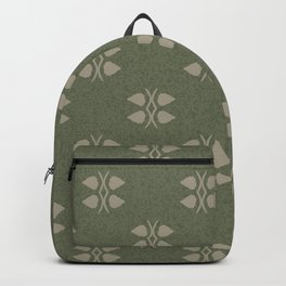 Green minimalist retro pattern  Backpack