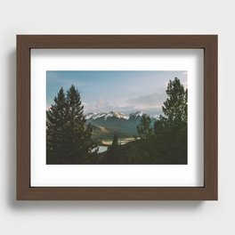 Banff Mountains Recessed Framed Print