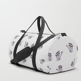 Playful Dancing Raccoons Edition 3 Duffle Bag