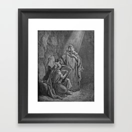 Baruch Writing Jeremiah's Prophecies - Gustave Dore Framed Art Print