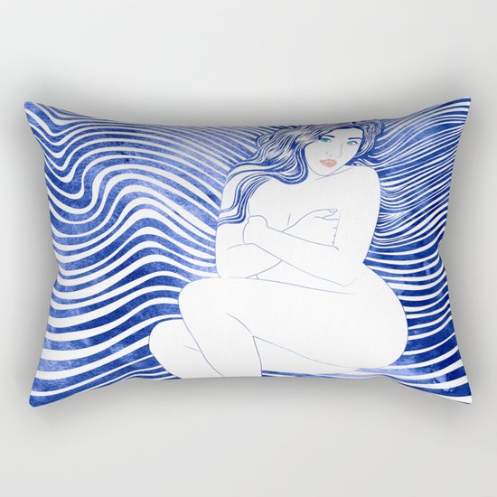 Water Nymph XLII Rectangular Pillow