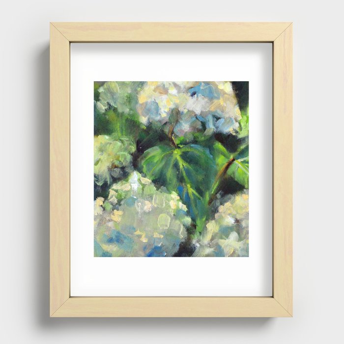 Hydrangeas in the Catskills Recessed Framed Print