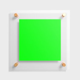 Monochrom green 0-255-0 Floating Acrylic Print