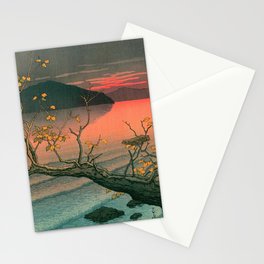Nenokuchi Lake by Kawase Hasui Stationery Card