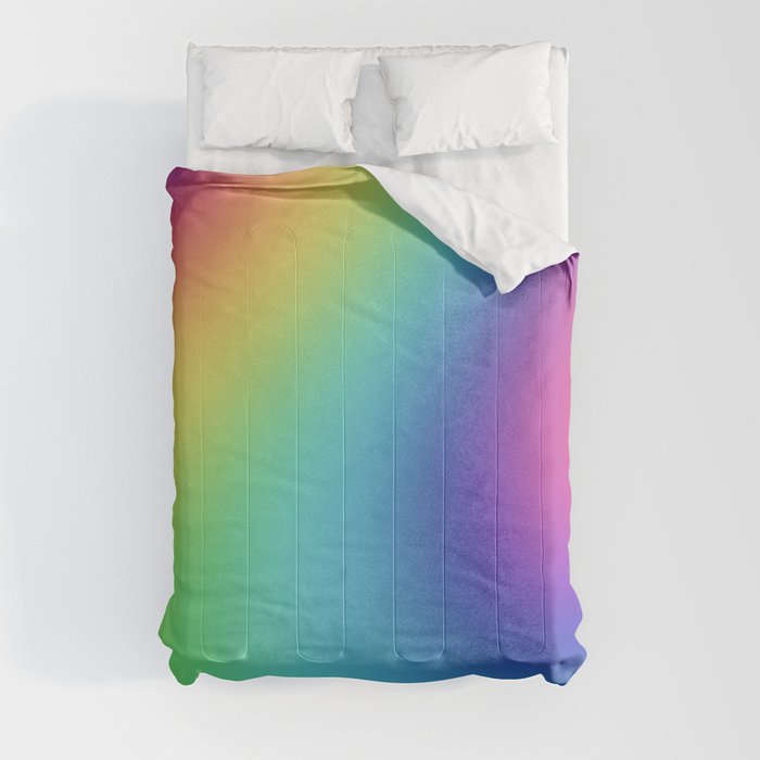 Bright Colorful Blurry Design Comforter