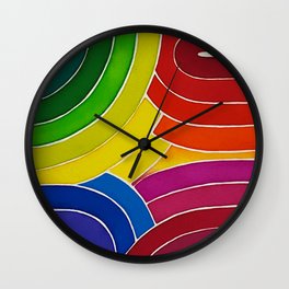 Rainbow Brights Wall Clock