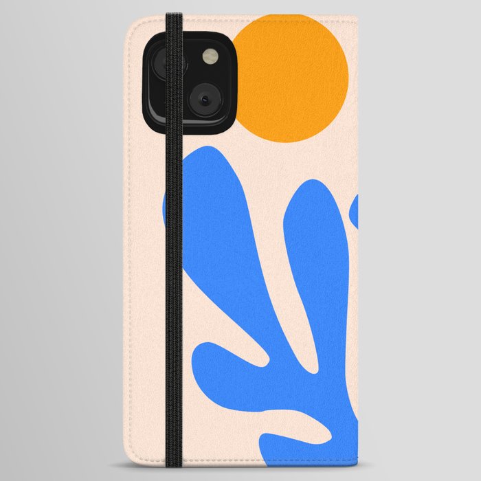 Henri Matisse - Leaves - Blue iPhone Wallet Case